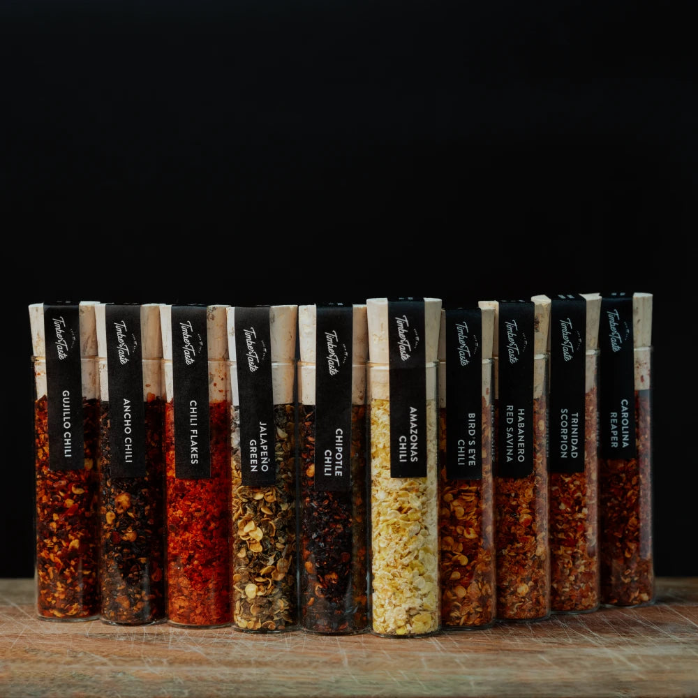 10x Chili Scharfes Chili Gewürze Geschenkset für Männer timbertaste.de