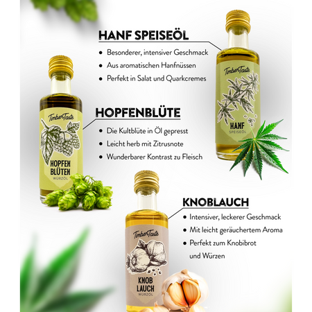 2. Bild von 5x50ml DEFTIGE Öle - Geschenkset Genusspaket für Männer