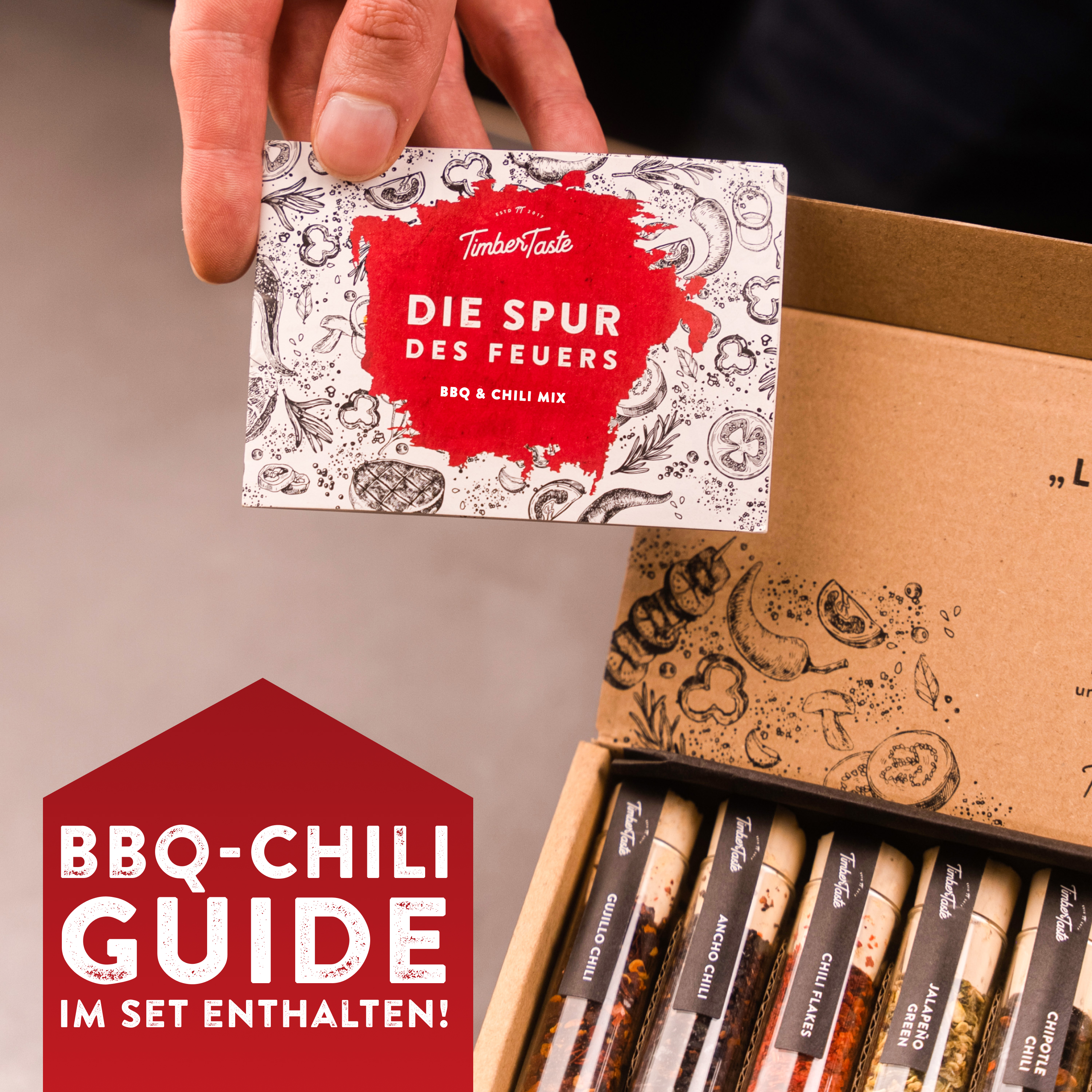 10x BBQ & Chili Gewürze - Bestseller Geschenkset Genusspaket für Männer & Frauen