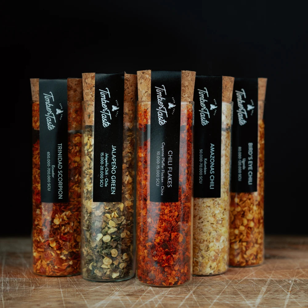 Erlesenes Chili - 5er Set bis 700.000 Scoville