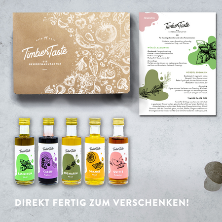 5. Bild von 5x40ml FRUCHTIGE Öle - Geschenkset Genusspaket für Frauen