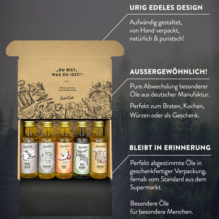 5. Bild von 5x40ml BBQ Öle zum Grillen - Geschenkset Genusspaket für Männer