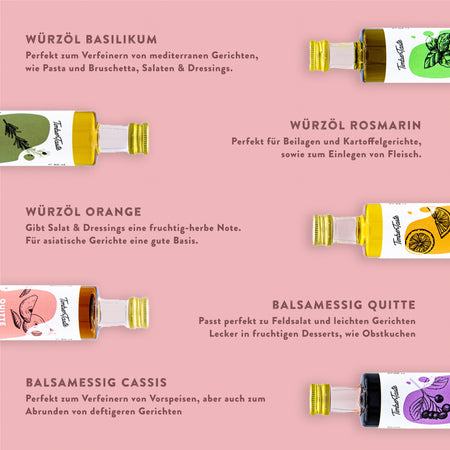 3. Bild von 5x40ml FRUCHTIGE Öle - Geschenkset Genusspaket für Frauen