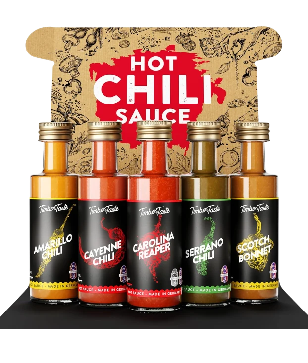 Timber Taste Hot Chili Sauce Set